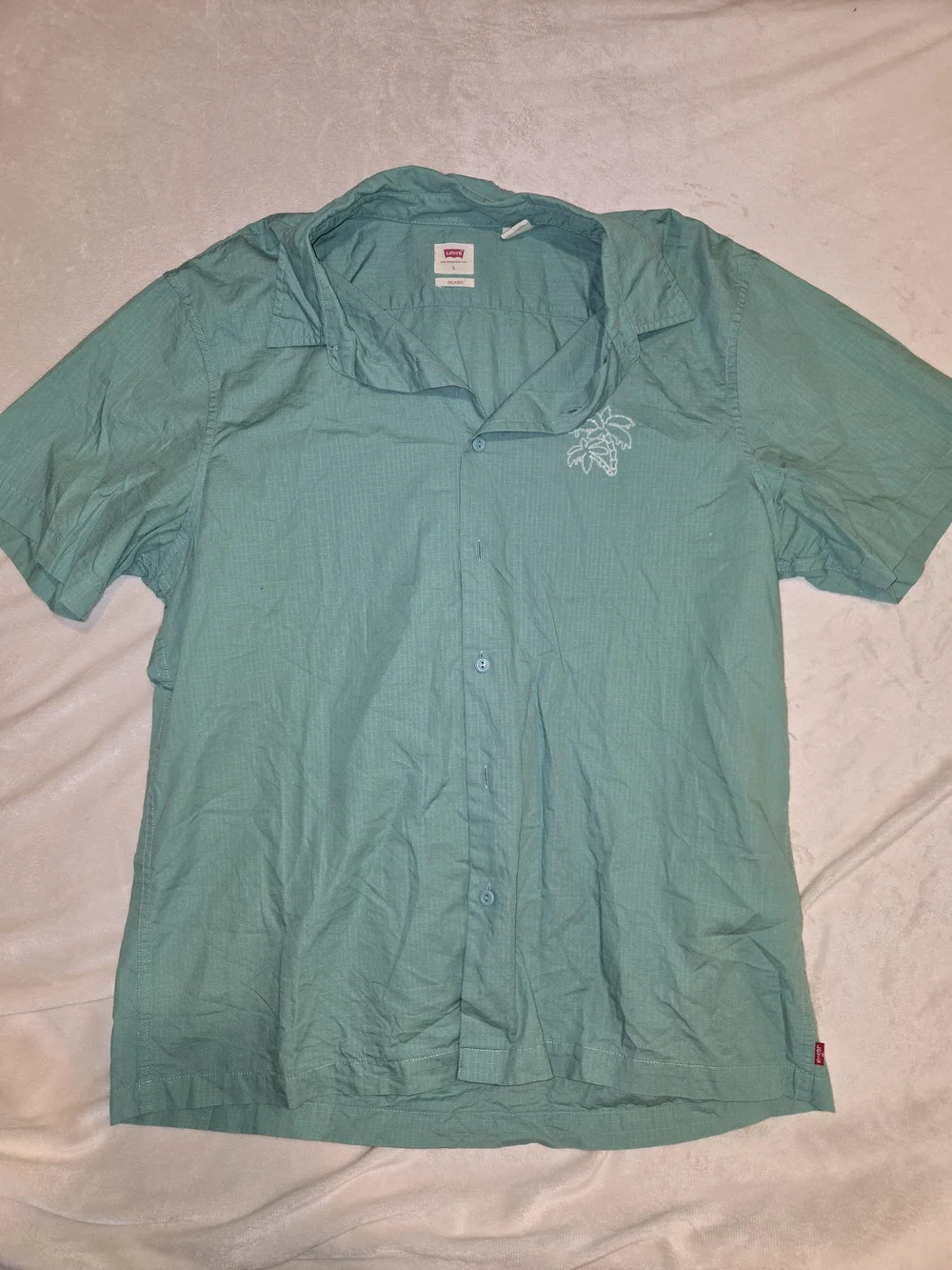 Levi's Men's Short Sleeve Button-Up Shirt - Teal